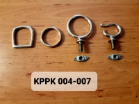 Kování na poprsní postroj - kulaté